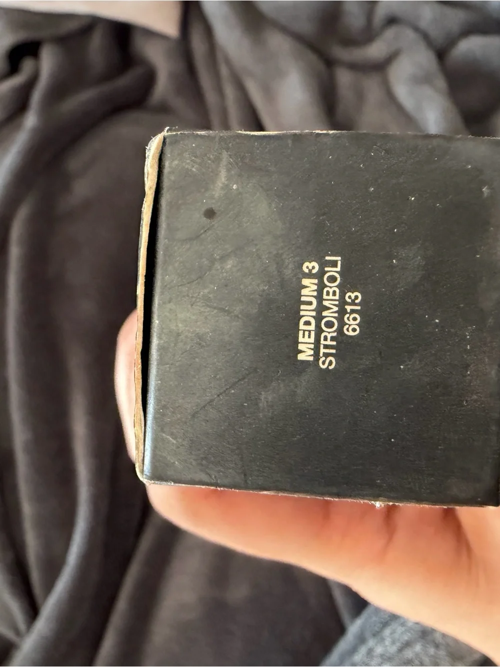 NARS Foundation Box in Black with White Text